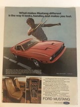 1973 Ford Mustang Vintage Print Ad Advertisement pa12 - $7.91