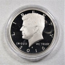 2016-S Clad Proof Gem Kennedy Half Dollar DCAM/UCAM Original Capsule AM279 - £30.75 GBP