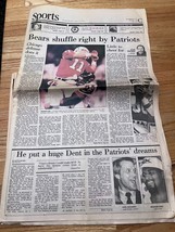 January 27 1986 Chicago Bears NE Patriots Superbowl Middlesex News Sport... - $17.50
