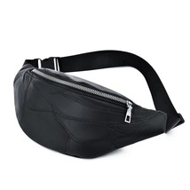 AIREEBAY Fashion PU Leather Waist Bag for Women Vintage Style Black Fanny Pack L - £13.19 GBP