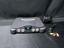 1996 Nintendo 64 N64 Video Game Console &amp; Cords NUS-001 Charcoal PARTS O... - $37.39