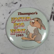 Vintage 1983 DISNEYLAND Thumper’s Easter Egg Hunt 3” Pinback Pin Button - $9.89