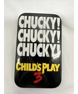 Child&#39;s Play 3 Chucky! Horror Movie Promo Pinback, 1991 Film Promotion Pin - €11,08 EUR