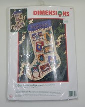 Dimensions Holiday Stamps Stocking Counted Cross Stitch Kit Christmas New 1997 - $79.99