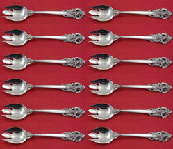 Grande Baroque by Wallace Sterling Silver Ice Cream Fork Custom Set of 12 pieces - £655.22 GBP