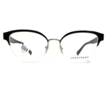 Longchamp Eyeglasses Frames LO2110 001 Black Round Half Rim 53-17-140 - $79.19