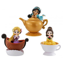 Disney Princess CapChara Heroine Doll Stories Mini Figure Rapunzel Jasmine Belle - £14.36 GBP+