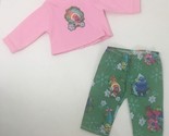 15&quot; doll clothes hand made outfit or pajamas Trolls Dj Suki pink top gre... - $12.46