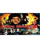 Lethal Weapon 3 Data East 1992 Pinball Translite/Machine Cabinet/ lethal... - $40.00