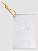 Ankyo 9x6 Inch Glass Marble Looking Cheese Board w Wall Hanging Strap NEW - $4.99