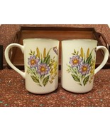 Flower Graden Flowers And Butterfly Mug - $222.38 MXN