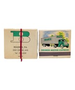 Matchbook VINTAGE BRANCH MOTOR EXPRESS Reading Pa x3 Lot Trucking Matches - $18.21 CAD