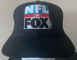 NFL on Fox Hat Snapback Cap Fox Sports Black Football AJD VTG - $30.00