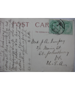 Vintage Post Card of “Jasmine Tower, Agra #7271.” Note on back dated 23.... - $150.00