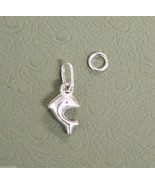 DOLPHIN STERLING SILVER 925 CHARM - Charm Bracelet Jewelry - NEW - $5.00