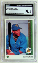 Gary Sheffield 1989 Upper Deck #13 Rookie Baseball Card - CGC MINT+ 9.5 - £22.05 GBP