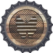 Corrugate Butterfly on Wood Novelty Metal Bottle Cap BC-1024 - £17.50 GBP