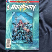 #1 “AQUAMAN” Futures End: New 52 2014 Lenticular  3D Motion Cover DC Comic - £3.01 GBP