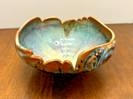 Vintage Art Pottery Glazed Ceramic Bowl Studio 3 Inch Tall by 6 Inch Acr... - $88.69