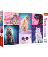 1000 Piece Jigsaw Puzzles, Super Cats, Neon Line, Adult Puzzles - €21,15 EUR 1000 Piece Jigsaw Puzzles, Super Cats, Neon Line, Adult Puzzles - €21,15 EUR