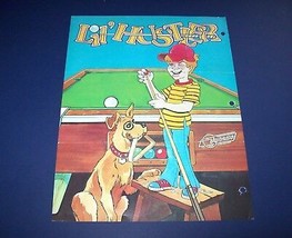 Lil Hustler 1981 Orig Video Arcade Game Machine Promo Sales Flyer Vintage Retro - £13.74 GBP