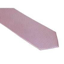 Mens Narrow Tie/Hankie Set Microfiber Silky Vito Rofolo VTR-98 Pink Dots image 3