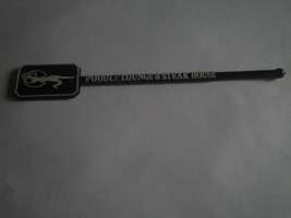  Poodle Lounge &amp; Steak House Swizzle Stick Drink Stirrer Black &amp; White - £7.05 GBP