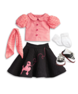 Am Girl Doll Maryellen&#39;s Poodle Skirt Outfit Shoes Scarf Socks Blouse Sk... - €42,44 EUR