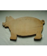 VINTAGE HAPPY PIG WOODEN CUTTING BOARD - £28.77 GBP