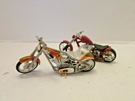 Funtime 2004 Pair Of Diecast Motorcycles Choppers Wcc 3.25&quot;L Lot D - £4.33 GBP