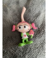 1983 Snorks 3&quot; CASEY Pink Snork w/ Flowers Vintage PVC Figure Snorkels S... - $14.03