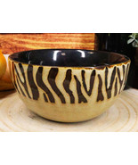 Pack Of 2 Safari Savanna Zebra Horse Print Abstract Soup Cereal Bowls 18oz - $31.99
