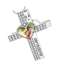 Custom Photo Dog Tag Necklace Personalized Memorial - £77.31 GBP