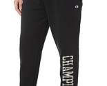 Champion Men&#39;s Powerblend Standard-Fit Logo on Leg Fleece Joggers Black-... - £23.72 GBP