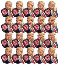 Trump 2024 Voting for the Felon 2024 PACK OF 20 Small 2&quot; Decals for Gas ... - £15.54 GBP