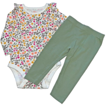 Baby Girl  12 Month  2 piece Long sleeve shirt and Leggings Cat &amp; Jack - £7.03 GBP