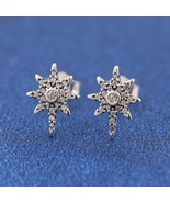 925 Sterling silver Sparkling North Star Stud Earrings  293587C01 - $25.79 CAD