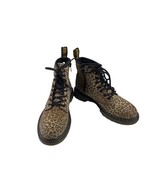 Dr. Martens Combat Boot Youth 3M Delaney Air Wair Shoes Brown Canvas Leo... - $37.74 CAD