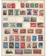 POLAND 1948-53 Very Fine  Used Stamps Hinged on  List: 2 Sides - £2.18 GBP