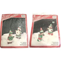 Crochet Ornament Kit Christmas Bears Banar Designs Vintage Un-Opened Old... - $23.38