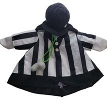 Unbranded Infant Referee Costume Whistle Hat Baby Stripes Halloween - £14.14 GBP