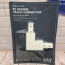 Track Lighting Corner Connector 90º White or Black Hampton Bay Up To 240... - $12.21