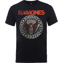 Ramones Vintage Eagle Seal Official Tee T-Shirt Mens Unisex - £24.96 GBP