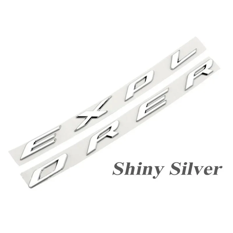 3D ABS Logo EXPLORER Letters Emblem Car Front Hood Bonnet Badge For Ford EXPLORE