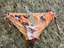 Seafolly Modern Love Loop Side Tie Bikini Orange Sherbet Swim Bottom US ... - £12.95 GBP
