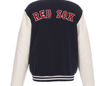 MLB Boston Red Sox  Reversible Fleece Jacket PVC Sleeves Embroidered Log... - $129.99
