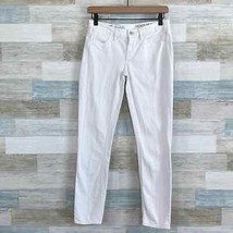 Madewell Skinny Skinny Ankle Jeans Pure White Low Rise Stretch Denim Wom... - £31.65 GBP
