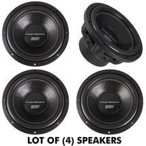 LOT OF 4 Power Acoustik 12&quot; Sub Woofer Dual 2 ohm 3500 Watts Max - £570.34 GBP