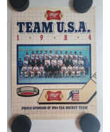 Miller High Life 1984 Team USA Hockey Poster Olympics Chris Chelios LaFo... - £15.45 GBP