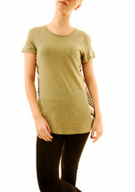 SUNDRY Womens T-Shirt Graphic Short Sleeve Casual Cosy Fit Green Size S - £28.48 GBP